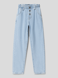 Paperbag-Hose mit elastischem Bund von Mango Blau - 8