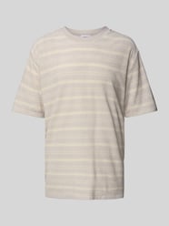 Oversized T-Shirt mit Rundhalsausschnitt von Lindbergh Beige - 18