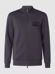 Sweatjacke mit Logo-Print von ARMANI EXCHANGE Grau - 40