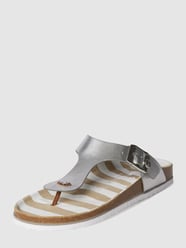 Teenslippers met doornsluiting van Tom Tailor Grijs / zwart - 39