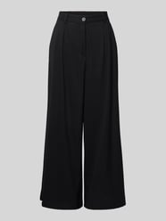 Wide Leg Bundfaltenhose mit Gürtelschlaufen von MORE Schwarz - 2