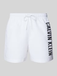 Regular Fit Badeshorts mit Label-Print von Calvin Klein Underwear Weiß - 41
