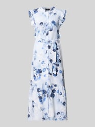 Midikleid aus Leinen-Viskose-Mix im Allover-Look von monari - 24
