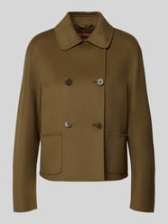 Pudełkowy krój Kurtka wełniana z dodatkiem jedwabiu i kaszmiru Model 'MSTEDEN' od Max Mara Studio - 1
