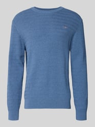 Gebreide pullover met structuurpatroon en labelstitching van GANT - 44
