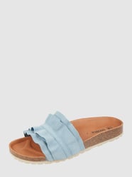 Slippers van suède, model 'Rocio' van Verbenas Blauw / turquoise - 2