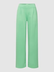 Stoffen broek met bandplooien, model 'KATE' van ICHI Groen - 34