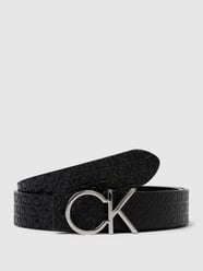 Ledergürtel mit Pinschließe Modell 'RE-LOCK CK REV BELT' von CK Calvin Klein Schwarz - 28