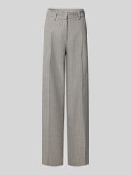 Wide Leg Stoffhose mit Bundfalten von Smith and Soul Braun - 7