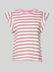 T-Shirt mit Streifenmuster von Rich & Royal Rosa - 6