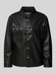 regular fit overshirt in lederlook van Calvin Klein Jeans - 17