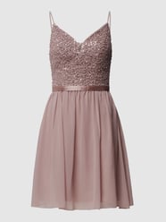 Cocktailkleid mit Pailletten und Zierperlen von Laona Lila - 40