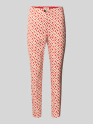 Spodnie o kroju slim fit w skróconym kroju od Christian Berg Woman - 5