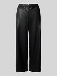 Wide Leg Hose in Leder-Optik Modell 'DAGMA' von Vila Schwarz - 39