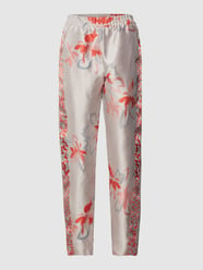 Broek met all-over bloemenmotief van Emporio Armani Grijs / zwart - 39