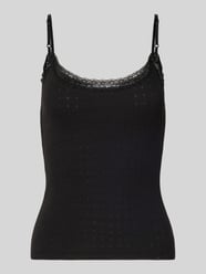 slim fit top met kant van REVIEW - 26