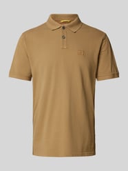 Regular Fit Poloshirt mit Logo-Stitching von camel active Braun - 11