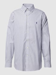 Regular fit zakelijk overhemd met streepmotief van Polo Ralph Lauren Blauw - 46