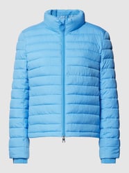 Gewatteerd jack met labelpatch van Marc Cain Blauw / turquoise - 18