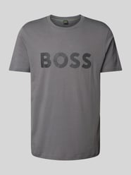 T-Shirt mit Label-Print von BOSS Green Grau - 21