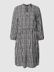 Knielanges Kleid aus Viskose mit 3/4-Arm von More & More Schwarz - 43