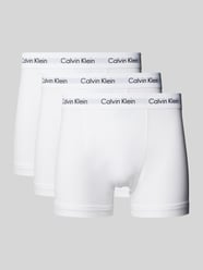 Trunks mit Label-Bund im 3er-Pack von Calvin Klein Underwear Weiß - 38