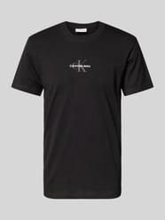 T-Shirt mit Rundhalsausschnitt und Label-Stitching von Calvin Klein Jeans - 23