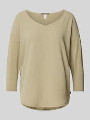 Longsleeve mit überschnittenen Schultern und 3/4-Arm von QS Grün - 37