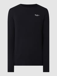 Slim Fit Longsleeve mit Logo von Pepe Jeans Grau / Schwarz - 7