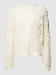 Strickpullover mit Label-Detail von REVIEW Beige - 21