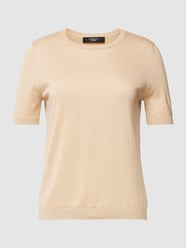 Strickshirt mit Seiden-Anteil Modell 'ARGO' von Weekend Max Mara Beige - 38