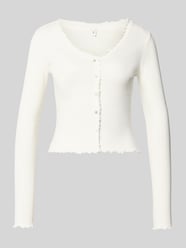 slim fit shirt met lange mouwen van katoenmix model 'LAILA' van ONLY - 18