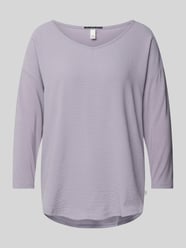 Longsleeve mit überschnittenen Schultern und 3/4-Arm von QS Grau - 8