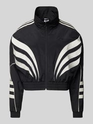 Cropped Trainingsjacke mit Stehkragen Modell 'ATLANTA' von adidas Originals Schwarz - 45