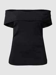 PLUS SIZE Top mit Carmen-Ausschnitt Modell 'Ailsa' von Lauren Ralph Lauren Curve Schwarz - 3