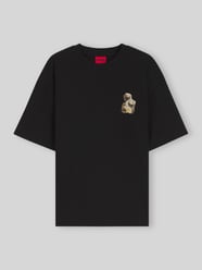 t-shirt o kroju regular fit z czystej bawełny model 'Detzi' od HUGO - 2