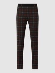 Super slim fit stoffen broek met elastische band, model 'Lillyth' van Raphaela By Brax Rood - 1
