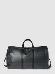 Weekendtas met all-over motief, model 'VEZZOLA SMART' van Guess Zwart - 12