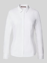 Slim fit overhemdblouse met blinde knoopsluiting van Christian Berg Woman Selection - 2