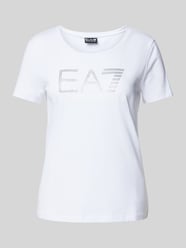 T-shirt met label met strass-steentjes van EA7 Emporio Armani - 42