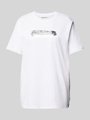 T-shirt z detalami z logo od Guess - 10