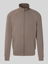 Regular Fit Sweatjacke aus Baumwoll-Mix von BOSS Beige - 45