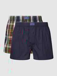 Boxershort met labeldetail in een set van 2 stuks van Gant Blauw / turquoise - 16