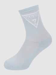 Socken mit Label-Print von Guess Blau - 42