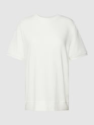 T-shirt met logostitching van comma Casual Identity Wit - 6