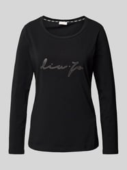 Longsleeve mit Label-Print von LIU JO SPORT Schwarz - 24