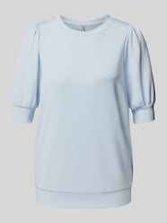 Sweatshirt mit Puffärmeln Modell 'BANU' von Soyaconcept Blau - 23