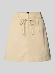 Spódnica mini z wiązanym paskiem model ‘Varachute’ od BOSS Orange - 2