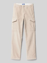 Regular Fit Cordhose mit Cargotaschen Modell 'KANE' von Jack & Jones Beige - 9