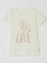 T-shirt met tekst van Basefield Wit - 27
